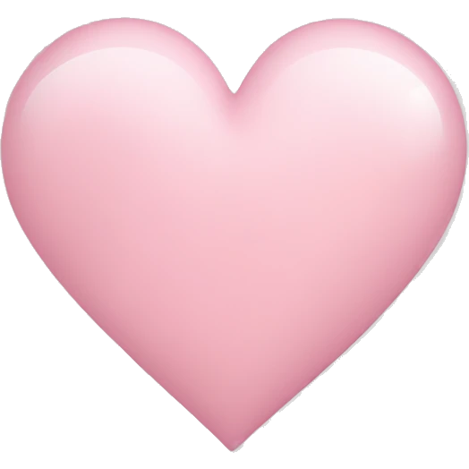 light pink heart emoji