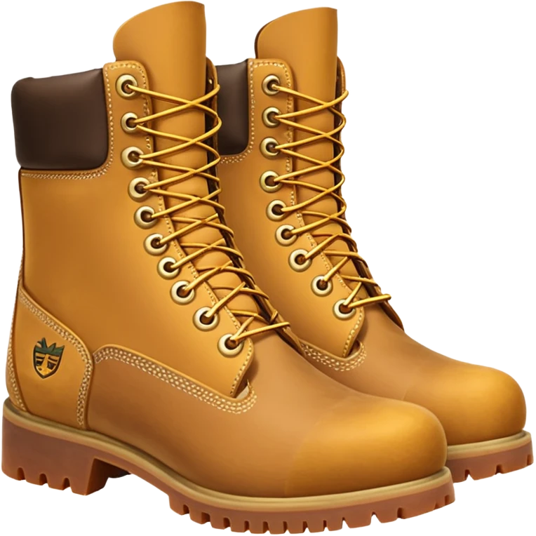 Сделай пару ботинок Timberland в классической расцветке emoji