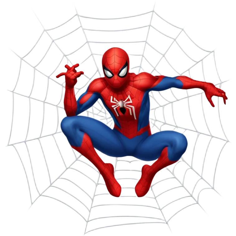 spider man shooting a web emoji