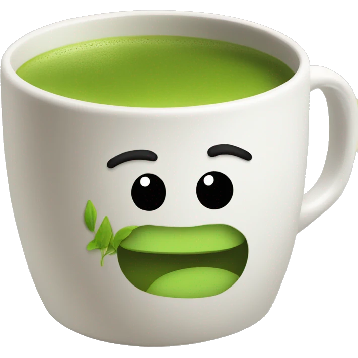 matcha tea in a mug emoji