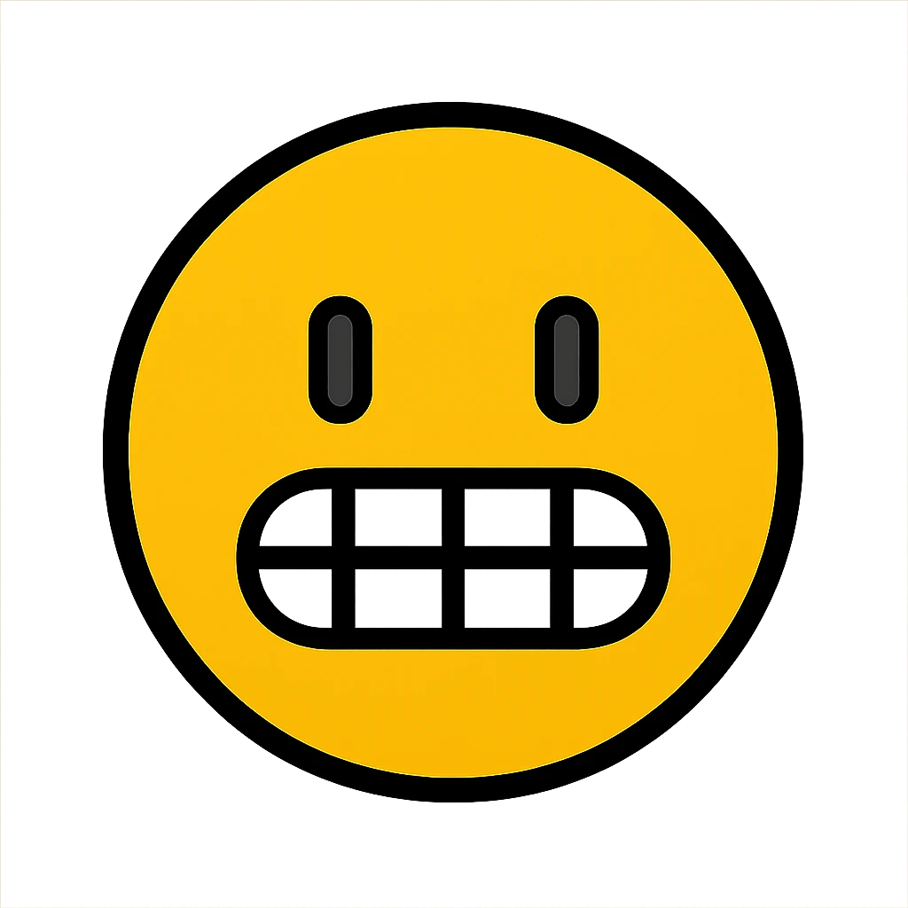 grimace color outline icon style emoji