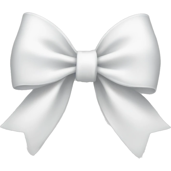 White bow emoji
