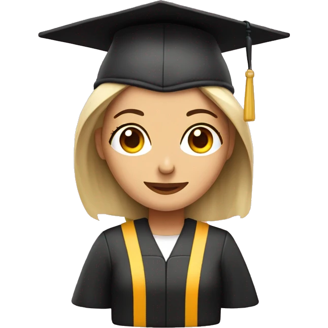 mujer graduandose, con casco de seguridad en la cabeza emoji