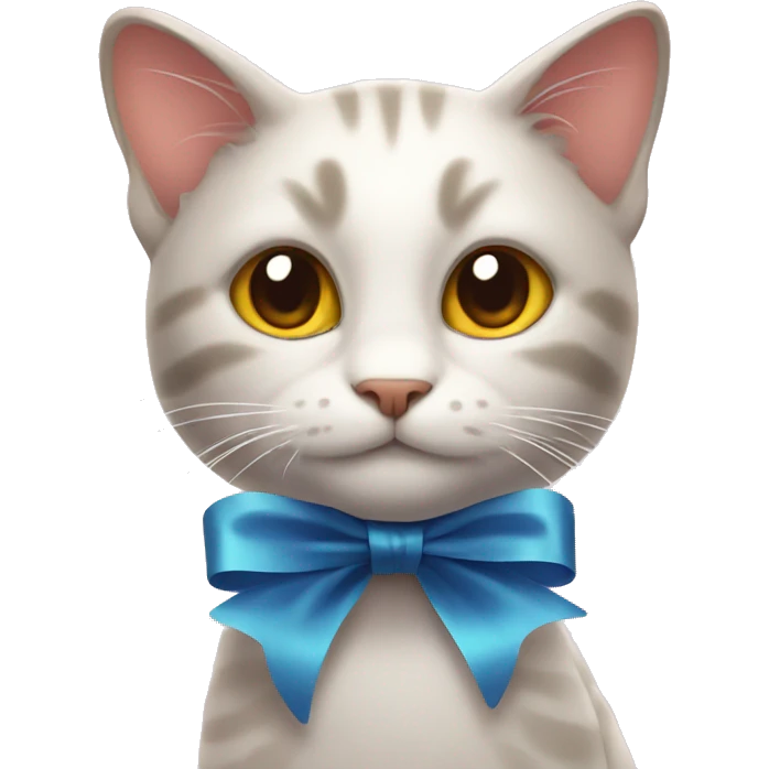 Cat with ribbon emoji