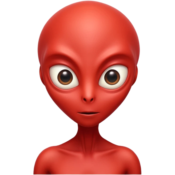 red alien emoji
