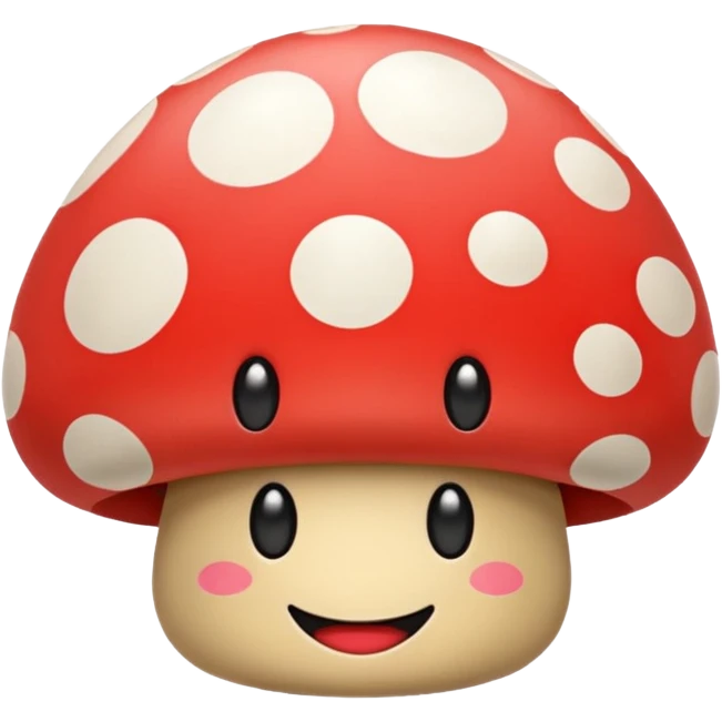 Mushroom smiley emoji