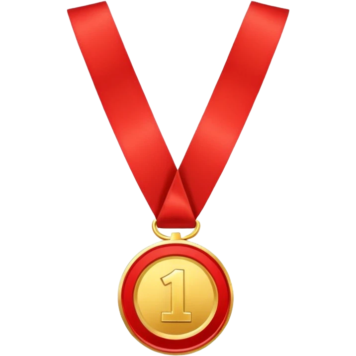 first place medal that is hung around the neck emoji