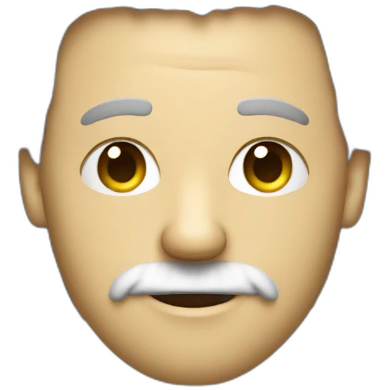 hacker man with beard einstein style hair emoji
