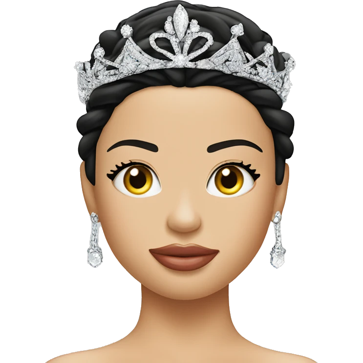 Adriana Lima wearing a tiara emoji