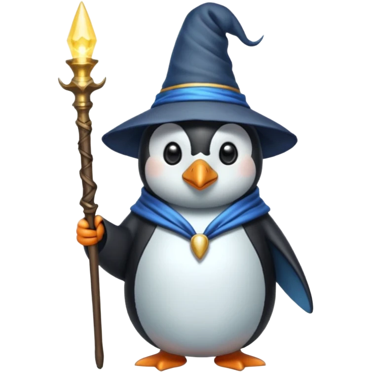 Penguin Wizard emoji