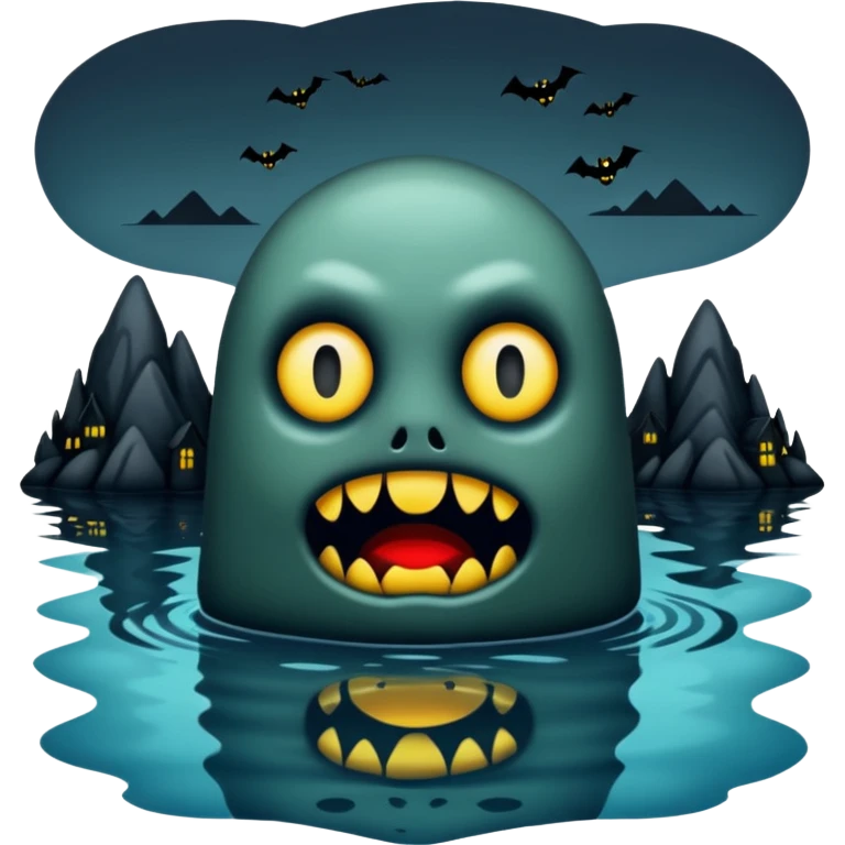 horror lake png emoji