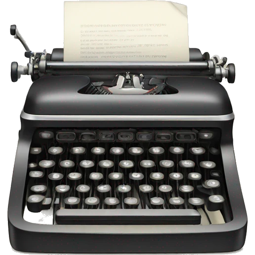 Typewriter  emoji