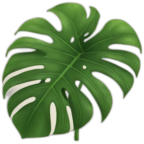 Monstera plant emoji