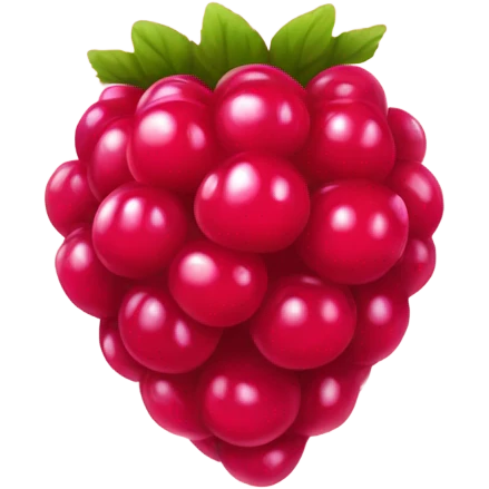 red raspberry  emoji
