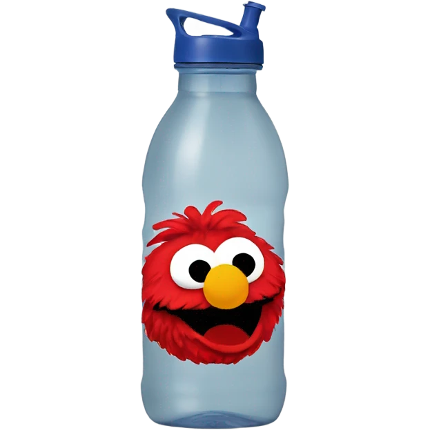 Elmo drinking bottle emoji