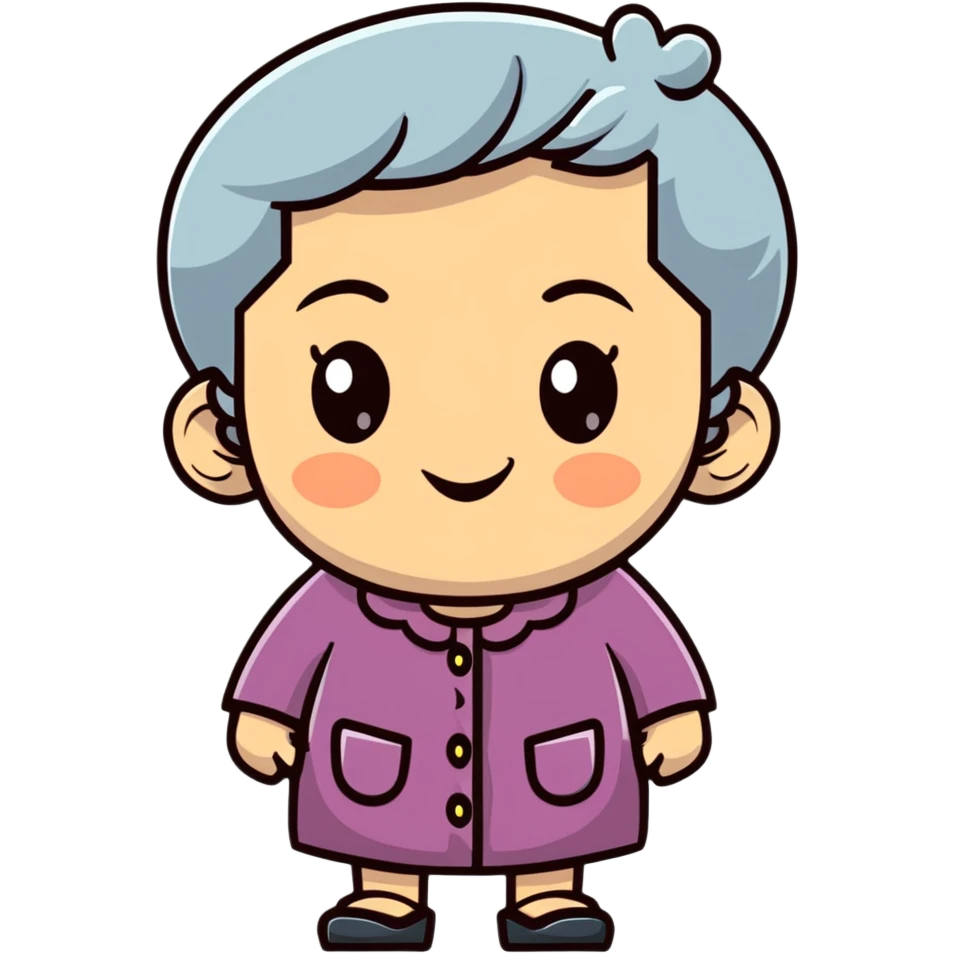 granny character emoji
