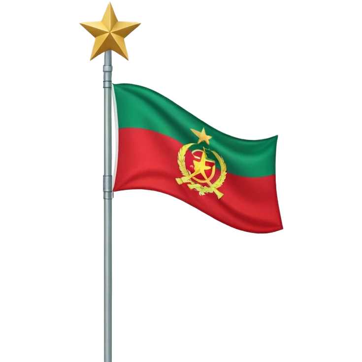 Transnistria flag on a pole emoji