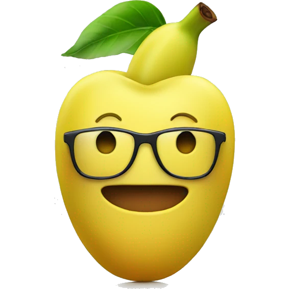 Apple wearing a banana as a jacket  emoji