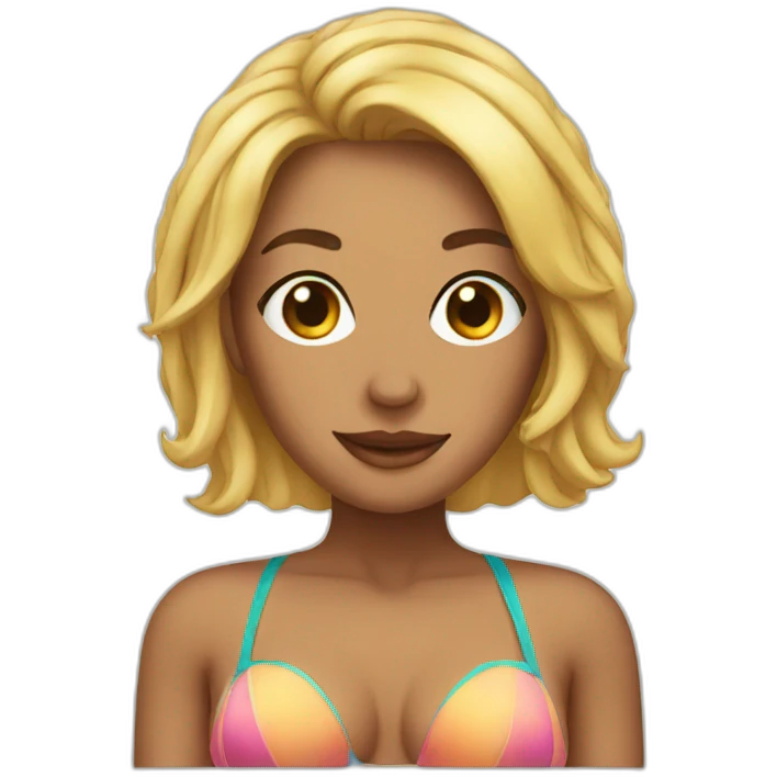 Woman in bikinis emoji