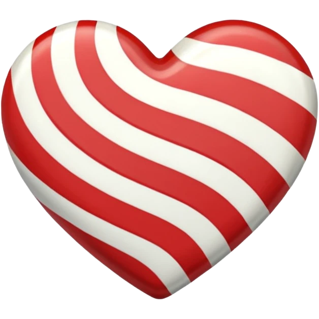 heart shaped peppermint candy emoji