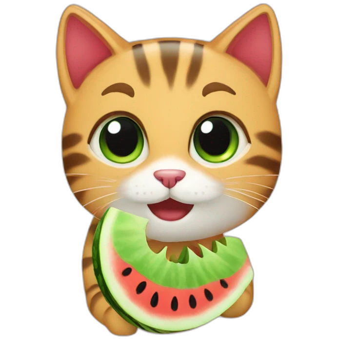 猫watermelon emoji