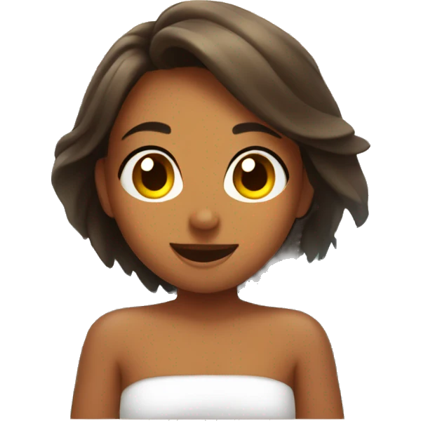 Girl in a sauna emoji