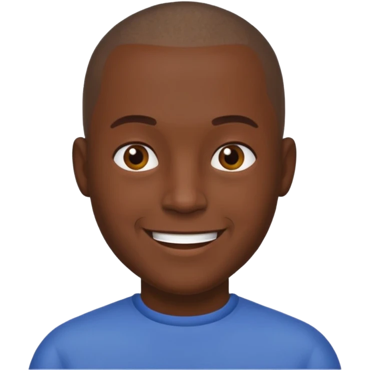 buzz cut man dark skin emoji