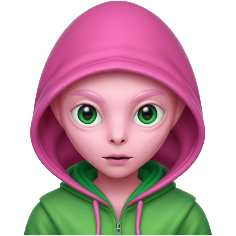 Hooded Pink Alien – Pink alien wearing a green hood.






 emoji