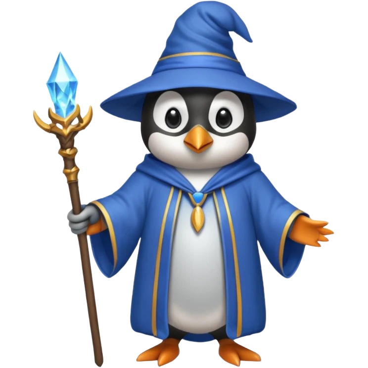 Penguin Wizard emoji
