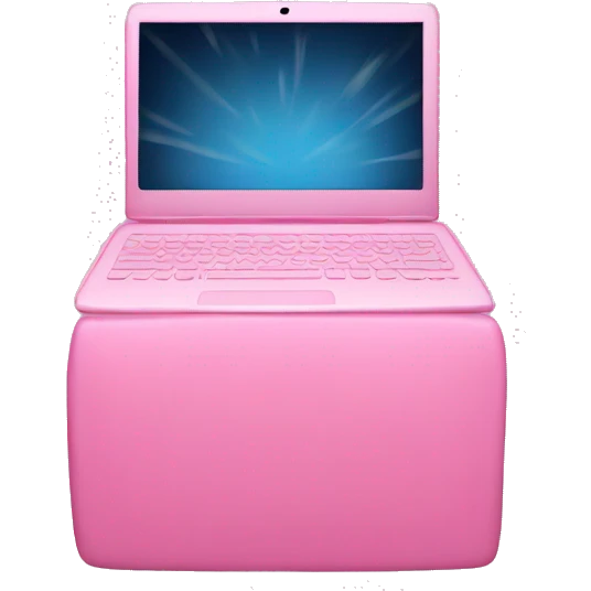Pink laptop  emoji