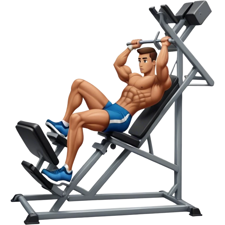 guy how to use a leg press machine emoji
