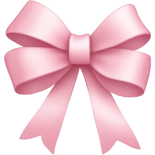 light pink ribbon bow emoji