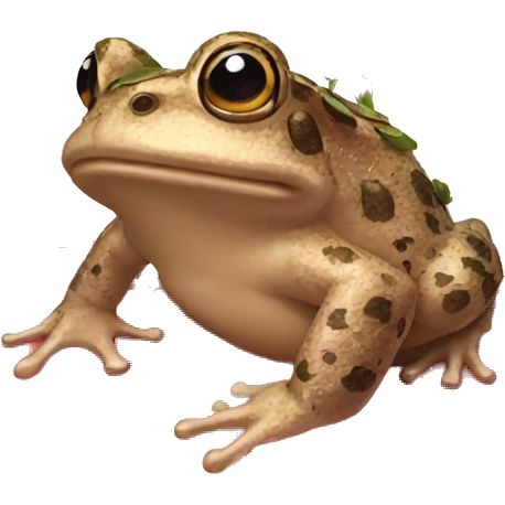 toad covered in petals emoji