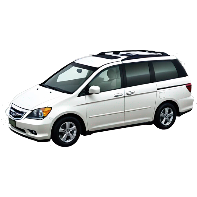 A 2006 Japanese right-hand drive white Honda odyssey  emoji