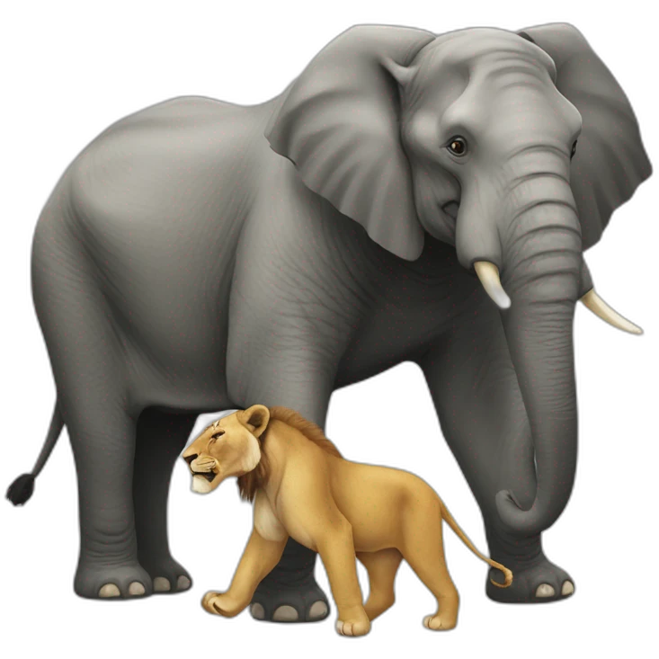 elephant-eating-a-lion emoji