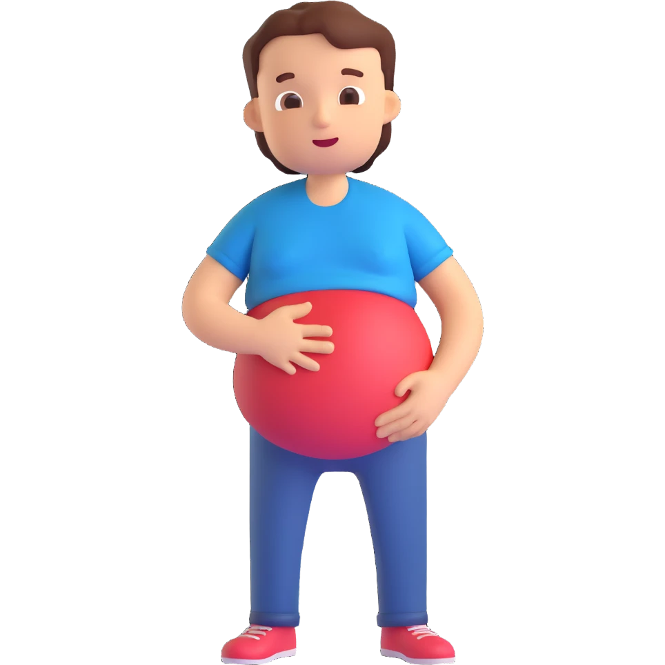 a person with stomach ache emoji