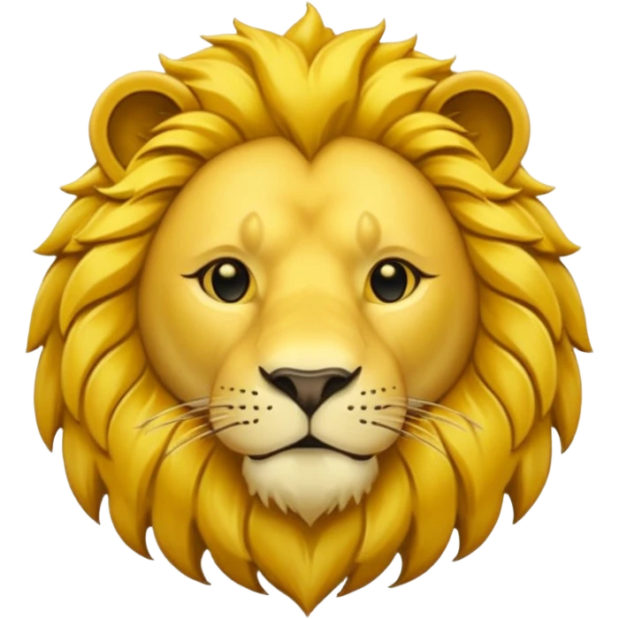 Fais une pièce d'or détailée avec l'inscription F, Fcoins. et un lion dessiné vue de côté en 2D emoji
