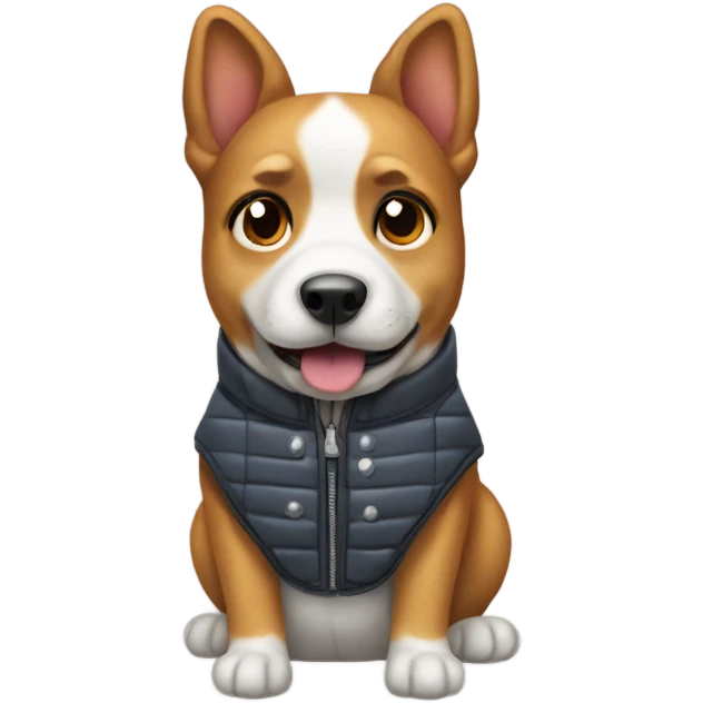 dog with a vest on emoji