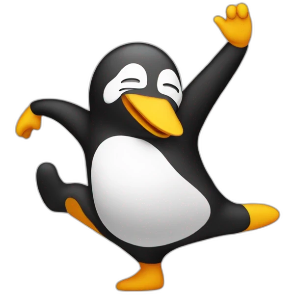 Pingouin dabbing emoji