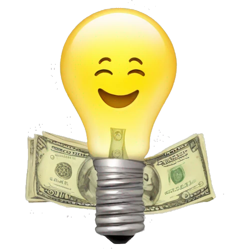 bulb with money inside emoji