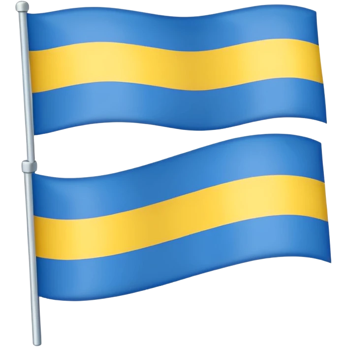 Uma bandeira de país tipo da Ucrânia mais em vez da cor azul vc coloca a cor preta onde fica o azul preto sem a cor azul na bandeira emoji