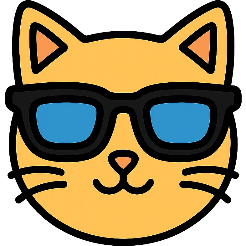 cat wearing sunglasses emoji