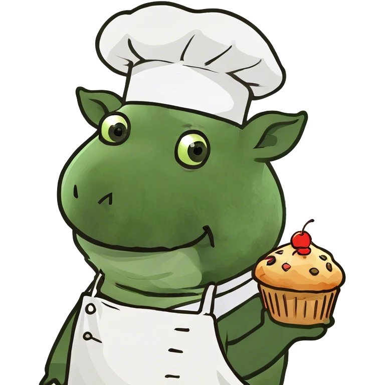 A pig eating a muffin  emoji