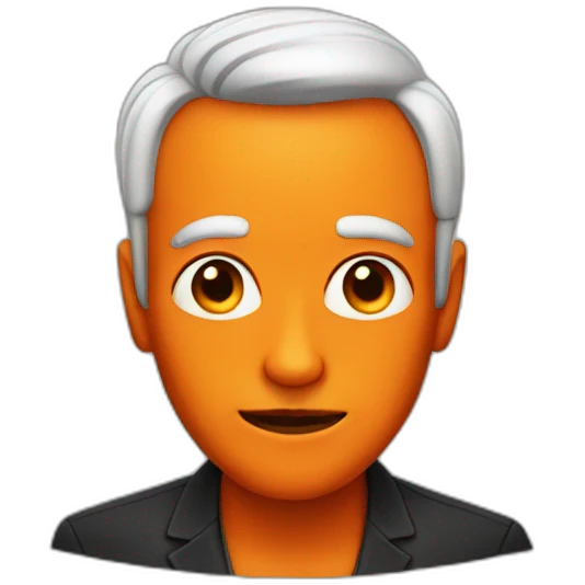orange skin, Preacher emoji