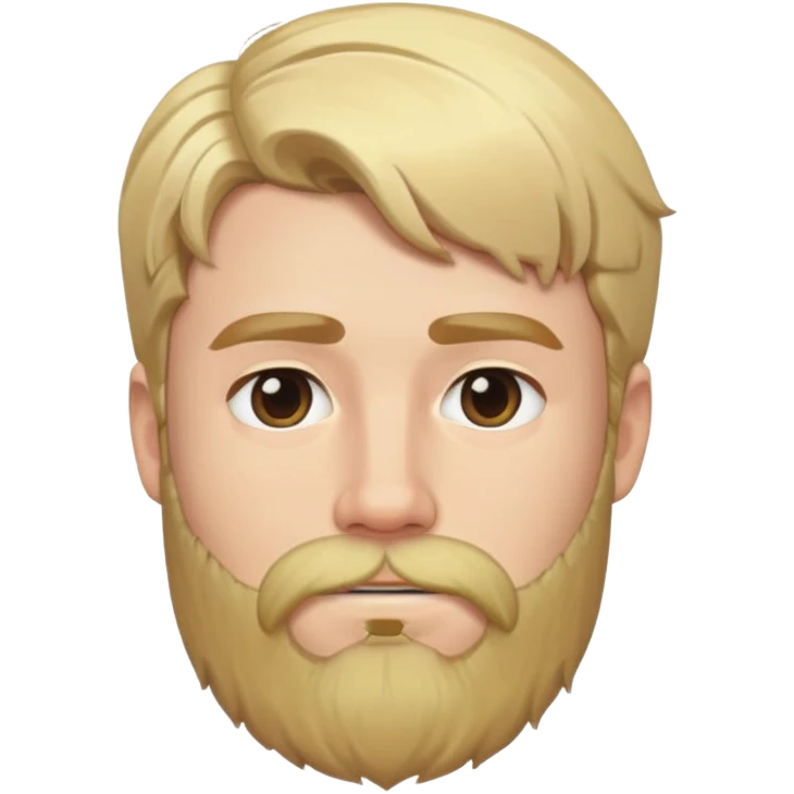 Mr Beast with blonde hair and beard emoji