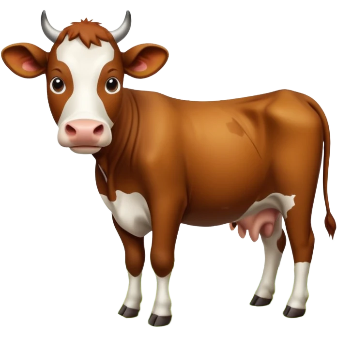 High resolution of A cow emoji