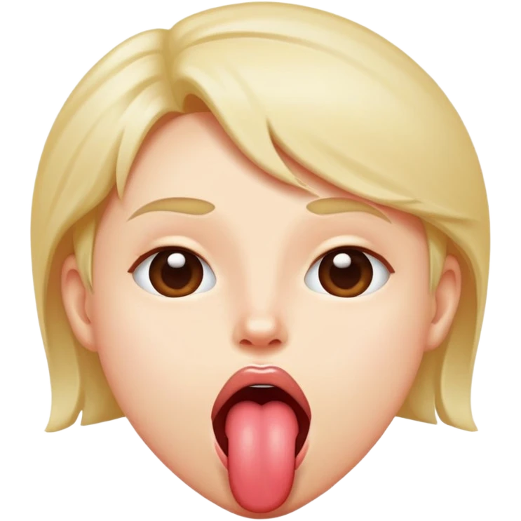 Sticking tongue out emoji