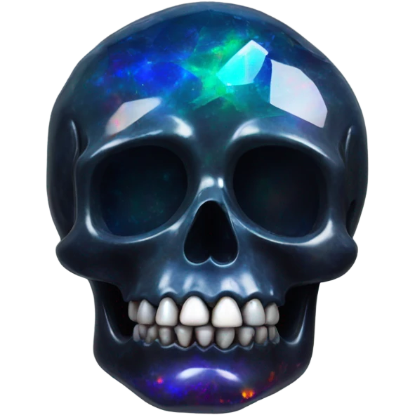 black opal crystal skull emoji