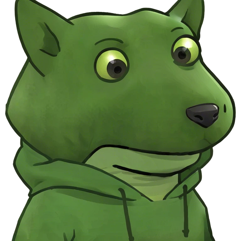 Dog wearing a hoodie emoji