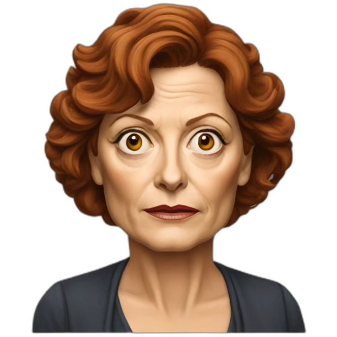 Susan Sarandon serious emoji